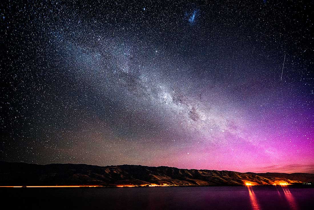 cromwell lake otago new zealand nouvelle zélande nz milky way voie lactée star étoile southern light aurore australe astro astrophoto astronomy lac nuit night stargazing