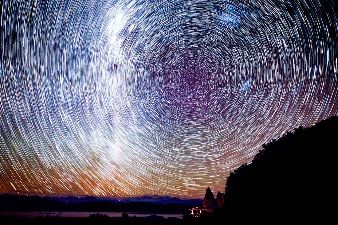 star trail Filé d'étoiles night astro astrophoto astronomy milky way hokitika west coast south island nz new zealand nouvelle zélande night nuit