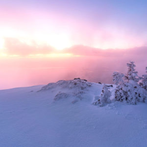 lelex montsjura montagne station ski hiver neige pays de gex ain jura lever soleil nuage brume froid photographie paysage