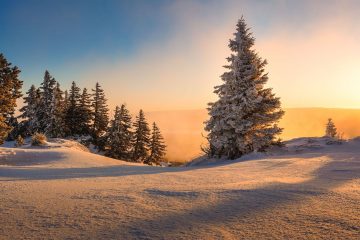 lelex montsjura montagne station ski hiver neige pays de gex ain jura lever de soleil nuage orange ciel bleu photographie paysage